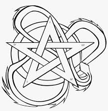 The ouroboros is an interesting design that symbolizes infinity, regeneration and the interconnected nature of the universe. Star And Ouroboros Tattoo Design Drawing Png Image Transparent Png Free Download On Seekpng