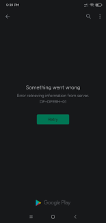 В основном, вы видите такое уведомление: Xiaomi Miui 12 Google Play Store Error Df Dferh 01 When Upgrading Triponoid S World