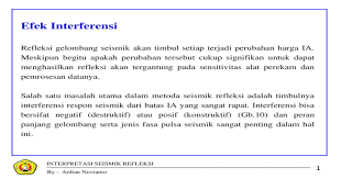 Di atas adalah kode variabel dependen. Interpretasi Data Seismik