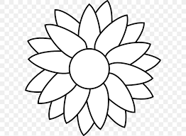 Black and white sunflower drawing. Drawing Common Sunflower Clip Art Png 600x601px Drawing Area Art Black And White Color Download Free