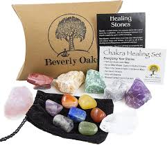 A laying down position is easier for working with crystals. Amazon Com Beverly Oaks Energy Infused Natural Raw Healing Crystals And Tumbled Stones Chakra Stones For Crystal Healing The Ultimate Chakra Kit With Huge Variety Of Gemstones Home Kitchen