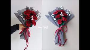 Untuk itu, seperti dilansir dari the spruce, jumat (14/5/2021), ada beberapa cara membuat buket bunga lebih tahan lama. Diy Felt Flower Bouquet Tutorial Tutorial Membuat Buket Bunga Dari Kain Flanel Youtube