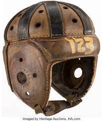 Lots of sports equipment to choose from. C 1930s Rawlings 123 Leather Football Helmet Football Lot 43291 Heritage Auctions