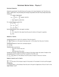 See full list on wikihow.com Rotational Motion Notes Physics C