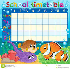 School Timetable Theme Image 6 Illustration 32479059 Megapixl