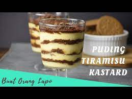 Puding coklat ternyata sangat membantu metabolisme tubuh kita. Puding Tiramisu Kastard Custard Tiramisu Pudding Youtube