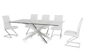 We sell a huge range of glass dining tables available in a variety of tempered glass types including black, frosted, and traditional clear glass. Xavier Modern Clear Glass Dining Table
