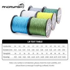 Us 8 15 44 Off Angryfish Hot New 500m 4 Strands Braided Fishing Line 8 Colors Super Pe Line Strong Strength In Fishing Lines From Sports
