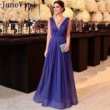 4.0 out of 5 stars 5,702. Janevini Abito Lungo Elegant Formal Evening Dresses Long Deep Purple Chiffon Women Dinner Party Gowns Backless Plus Size Dress Evening Dresses Aliexpress