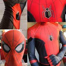 Spider Man Suit Fitted Faceshell Far From Home Advanced Etsy Spiderman Man Suits