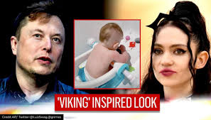 Grimes is showing off new photos of her growing baby bump. Elon Musk S Wife Grimes Gives 8 Month Old Son X Ae A Xii Viking Haircut See Pictures