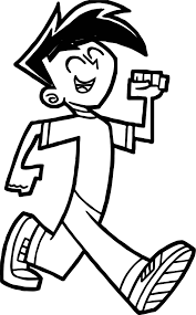 Nice Danny Phantom Walking Coloring Page Danny Phantom Phantom Coloring Pages