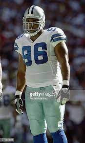 Marcus Spears Of The Dallas Cowboys Looks On The Field During The Game Against The Minnesota Vikings At Texas St Cowboys Vs Vikings Cowboys Vs Cowboys Football