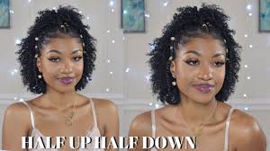 If you have some long natural the fishtail braid in this design is as elegant as they can get and it helps to create a flawless half up half down style. Half Up Half Down On Natural Hair Disisreyrey Youtube