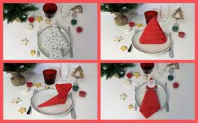 Noël approche à grands pas et vous ne savez pas encore comme décorer votre table pour les fêtes ? Pliage De Serviette Noel Sapins Botte De Lutin Et Pere Noel Faciles