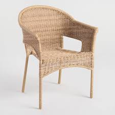 Natural All Weather Wicker Outdoor Tub Chair Set Of 2 World Market Outdoor Tub Wicker Chair Wicker Chairs