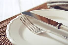 Place a dinner fork on the left side of each plate, and then a salad fork to the left of the dinner fork. Where Do I Put My Fork And Knife When I M Done Eating Food Republic
