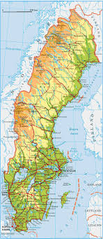 Sweden (sverige) is the largest of the nordic countries, with a population of about 10 million. Sverige Karta Stader Kartor Over Sverige