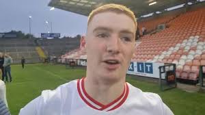 Greencastle Captain Conor Carson enjoys the feeling of promotion and  winning division 2