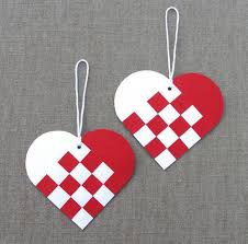 Danish Christmas Hearts Including Printable Template Updated Paper Crafts Scrapbooking Atcs Christmas Hearts Danish Christmas Homemade Christmas Cards