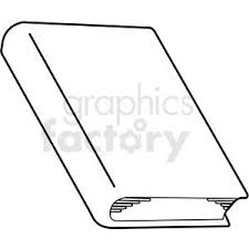 Black And White Book Design Outline Vector Clipart In 2020 Black And White Books Clip Art Book Design
