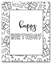 Printable Birthday Card Template Foldable Coloring Happy Birthday Grandma Pin On Birthday Parties