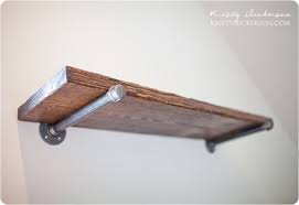 Reclaimed Wood Wall Shelves With Metal Brackets Knockoffdecor Com Diy Wood Wall Reclaimed Wood Shelves Metal Wall Shelves