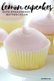 There Is Something So Magical About These Lemon Cupcakes With Strawberry Buttercream The Flavor Easy Cupcake Recipes Cupcake Recipes Strawberry Lemon Cupcakes