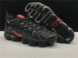 Air Vapormax Plus Black And Red Nike Air Vapormax Plus Tn Black Red Men S Running Shoes In 2020 Nike Air Max White Running Shoes For Men Mens Sneakers Casual