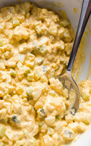 This Deviled Egg Salad Is Boldly Flavored With Tangy Dijon And Bright Spicy Tabasco Sauce In 2020 Potluck Dishes Cooking Recipes Egg Salad