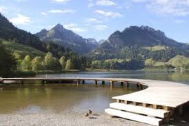 Schwarzsee or lac noir, is a small lake in the canton of fribourg, switzerland with an area of 0.47 km2. Seebad Gypsera Am Schwarzsee Aktivitaten Freizeit Ch