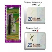 Si la couleur ce stylo détecteur de faux billet est valable pour tous les billets émis à partir de 1959. Stylo Detecteur De Faux Billets Petites Caisses De Monnaie