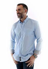 Faites votre choix parmi des chemises en lin pour homme et plus encore. Chemise Bleue Rayures Mode Homme Popeline 100 Coton Style Rayee Tendance Printemps Automne Ete Hiver 2018 Cer Chemises A Rayures Chemise Chemise Bleu Ciel