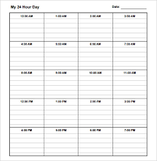 Daily Schedule Template 39 Free Word Excel Pdf