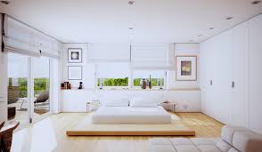 Minimalist bedrooms are very popular these days. The Uniqueness Of Minimalist White Bedroom Designs Which Uses A Wooden Material As The Decoration Roohome