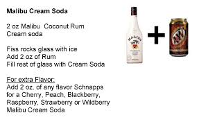 Discover your new cocktail with malibu rum. Malibu Cream Soda Soda Recipe Rum Cream Cream Soda