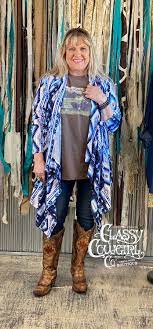 SALE- Classy Cowgirl Blue Aztec Waterfall Cardigan | Classy cowgirl, Terry  long, Long sleeve cardigan