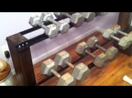 Diy Dumbbell Rack Youtube Diy Home Gym Diy Dumbbell Dumbbell Rack
