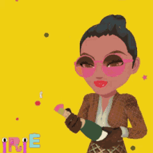 Lignon Lou Cynthia Running Girl GIF