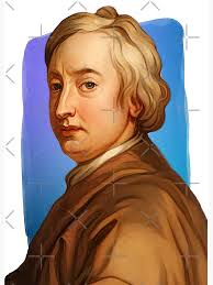 English Poet John Dryden illustration Art Board Print