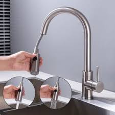 Parfait pour les grands éviers et les éviers à double cuve. Homelody Robinet De Cuisine Avec Douchette Extractible Brosse Robinet Evier Bec Rotatif Mitigeur Cuisine 2 Jets D Eau Aux Choix Acier Nickel Brosse En Laiton Durable Robinetterie Cuisine Rakuten