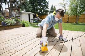 The project's not as make sure you've finished cutting, sanding and drilling everything before you apply a finish. How To Sand Your Wood Deck Best Deck Stain Reviews Ratings