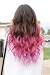 Blonde Hair Pink And Purple Tips
