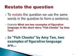 Start studying fish cheeks answers. How To Succinctly And Effectively Answer Questions About Reading Ppt Video Online Download