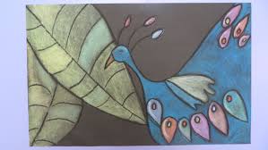 De Oostvogel Speciale Basisschool In Gouda Tekening Gemaakt Met Zwarte Wasco En Ingekleurd Met Gekleurd Bordkrijt Daarna Nogmaals Lijnen Ov Tekenen Knutselen