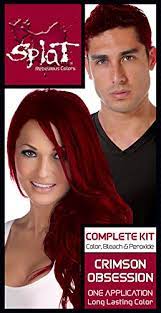 Lot of 2 splat rebellious color 1 wash temporary dye. Amazon Com Splat Rebellious Colors Complete Kit Crimson Obsession Pack Of 2 Beauty
