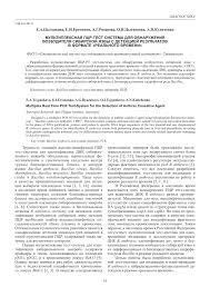Необходимость разработки, методика изготовления и основные. Pdf Multiplex Real Time Pcr Test System For The Detection Of Anthrax Causative Agent