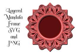 I want to make a simple explosion, and have created svg files of the individual frames. Mandala Frame 3d Layered Svg And Png 807558 Paper Cutting Design Bundles
