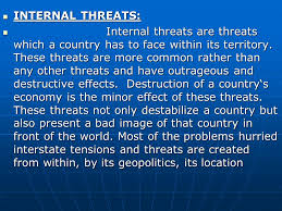 The level of security available covers numerous situations and it can be layered to meet varying budget and need levels. Internal And External Security Threats To Pakistan The Term Security Is Often Observed In The Narrow Minded Context Rarely Do We Go Into The Conceptual Ppt Download