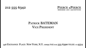 There are five cards in total, each made from embossed card featuring the respective character's name. 59 Create American Psycho Business Card Template Word Free Psd File With American Psycho Business Card Template Word Free Cards Design Templates
